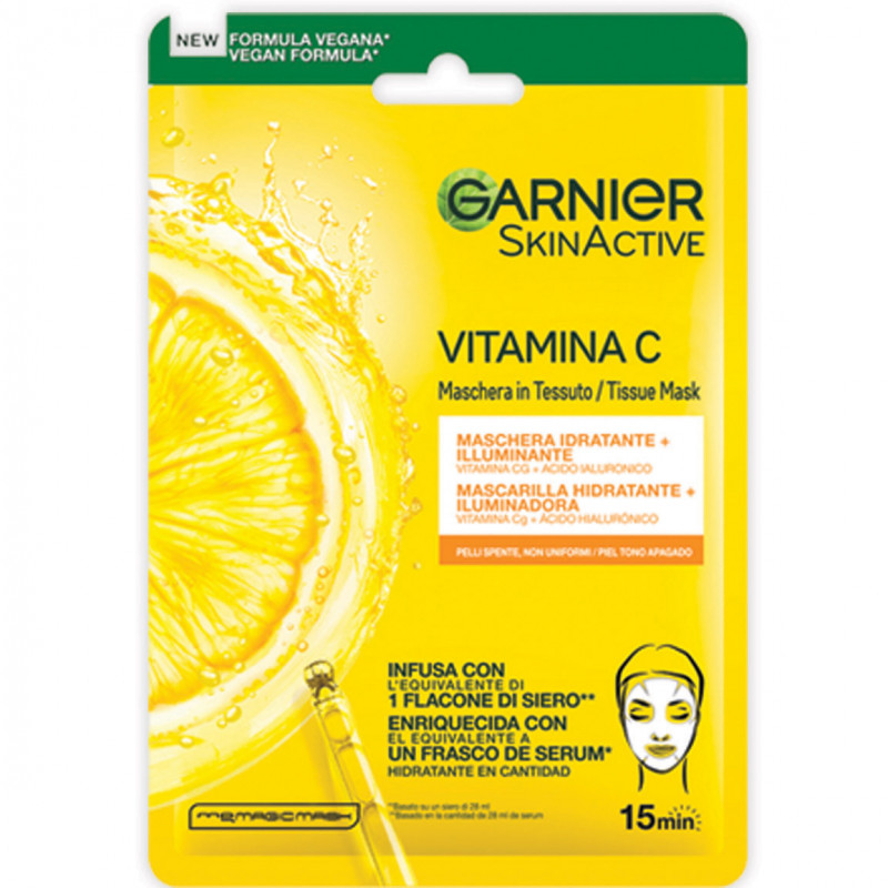 Garnier Skinactive Vitamina C Contorno Occhi illuminante, 15 ml